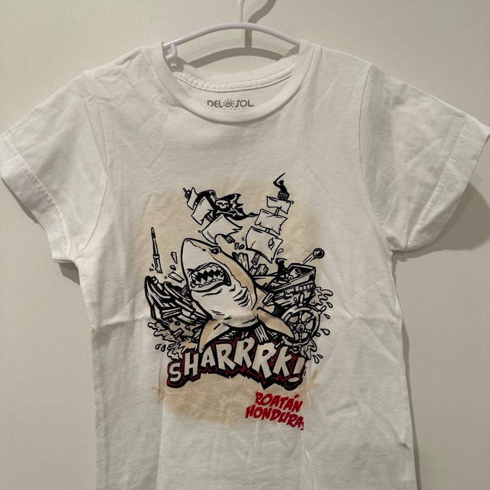 Shark Adventure Kids T-Shirt - White